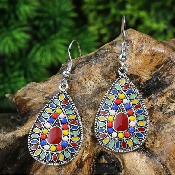 NEW women‘s Vintage Boho Drop earrings - Picture 3 of 3